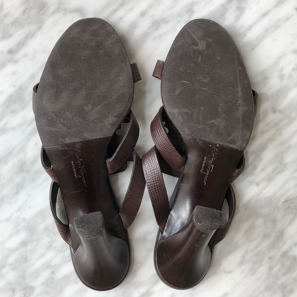 Ferragamo logo placket sandals - Picture 3 of 7